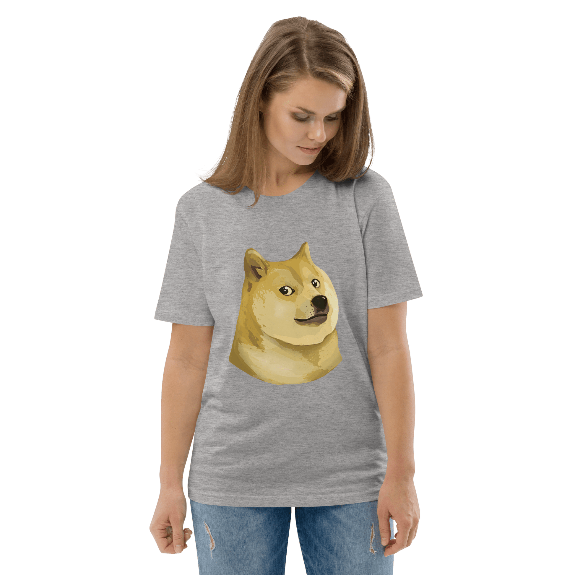 Doge Premium Organic T-Shirt Meme - Cotton Pink | Shirtposting