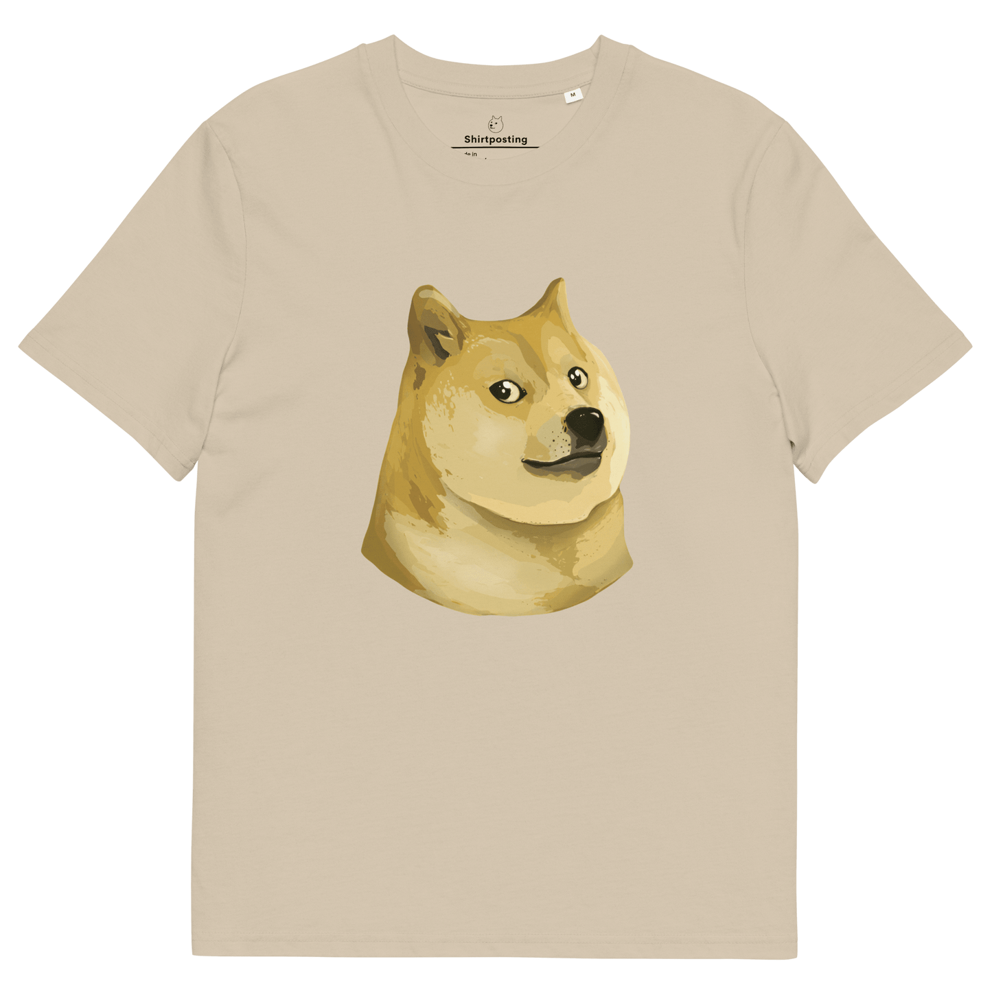 Doge Premium Organic T-Shirt Meme - Desert Dust | Shirtposting