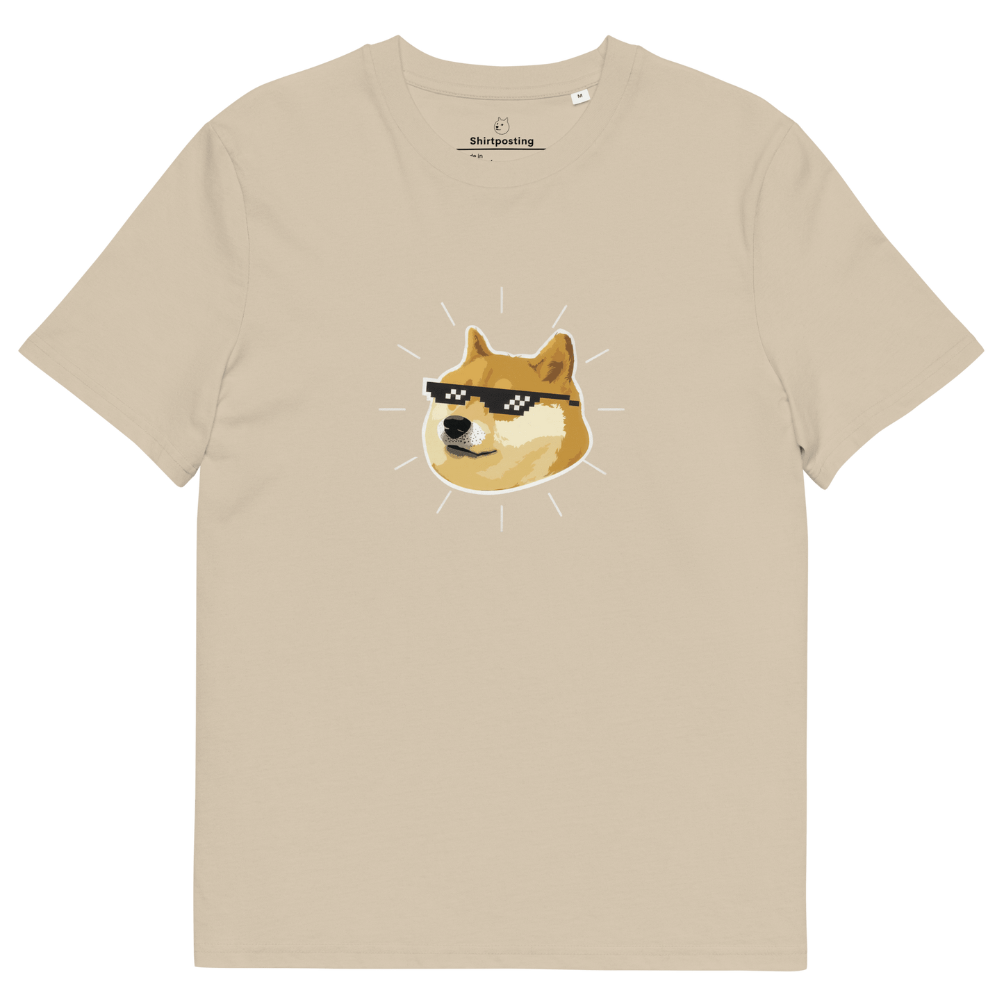Doge Premium Organic T-Shirt Meme - Desert Dust | Shirtposting
