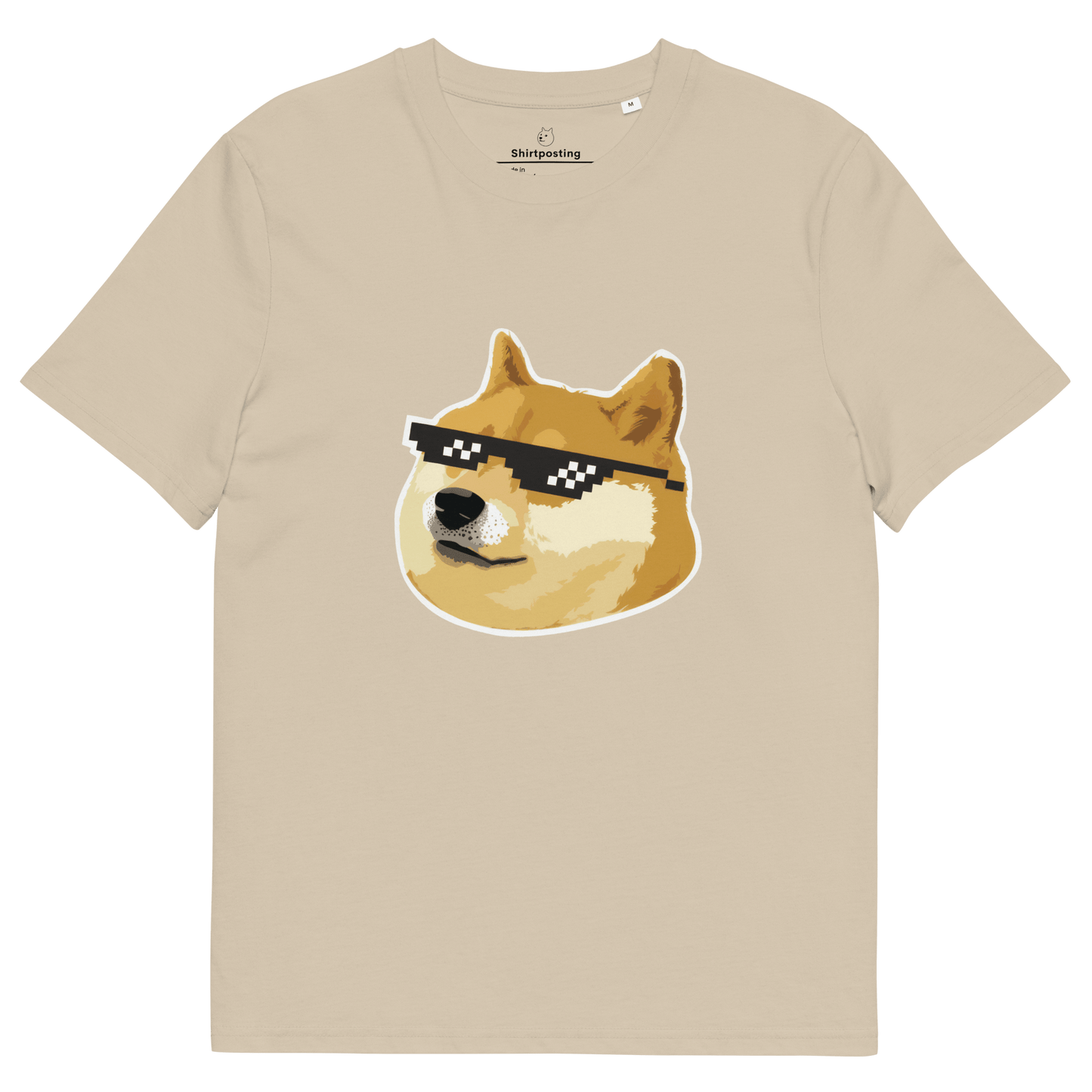 Doge Premium Organic T-Shirt Meme - Desert Dust | Shirtposting