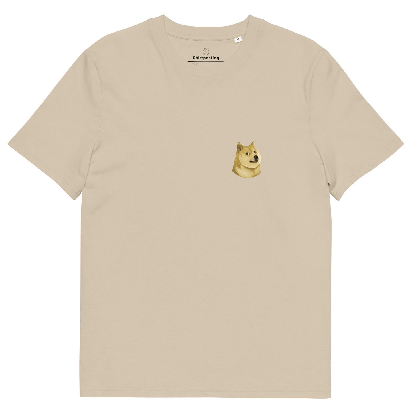 Doge Premium Organic T-Shirt Meme - Desert Dust | Shirtposting