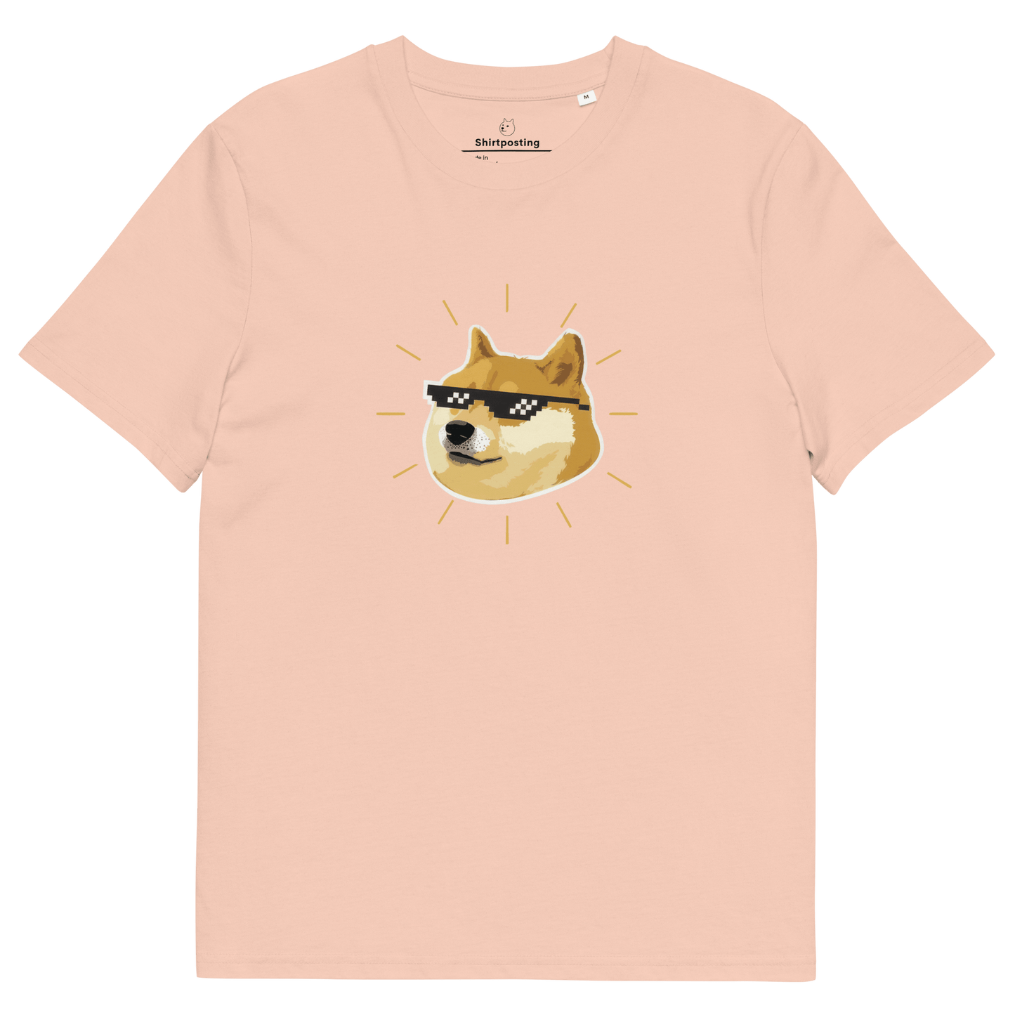Doge Premium Organic T-Shirt Meme - Fraiche Peche | Shirtposting