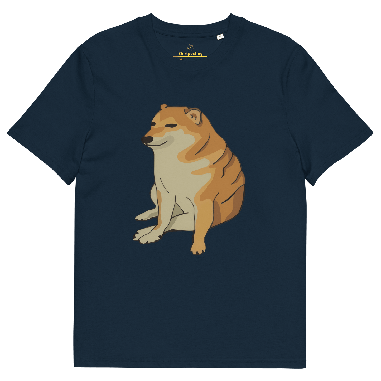 Doge Premium Organic T-Shirt Meme - French Navy | Shirtposting