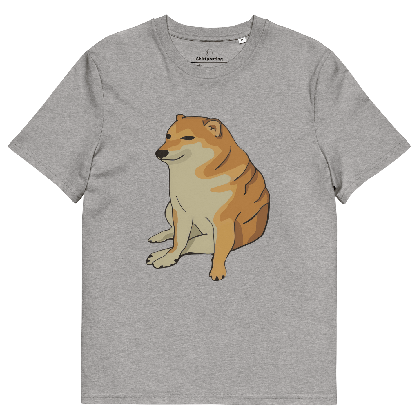 Doge Premium Organic T-Shirt Meme - Heather Grey | Shirtposting