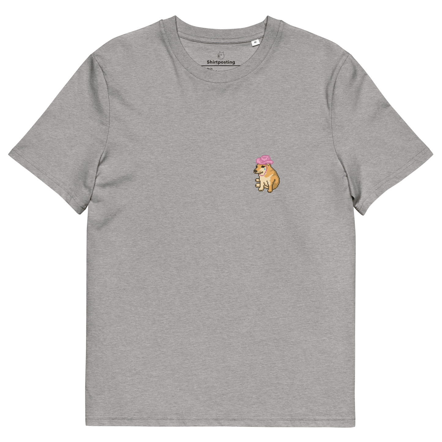 Doge Premium Organic T-Shirt Meme - Heather Grey | Shirtposting