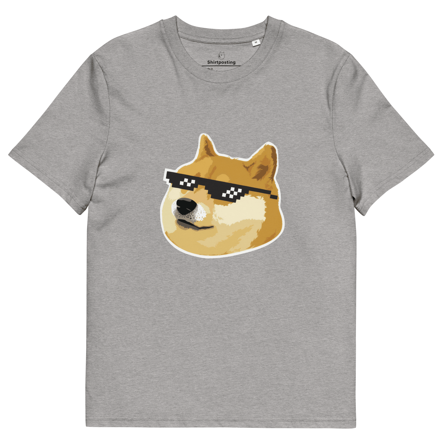 Doge Premium Organic T-Shirt Meme - Heather Grey | Shirtposting