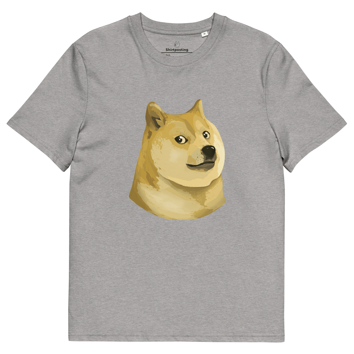Doge Premium Organic T-Shirt Meme - Heather Grey | Shirtposting