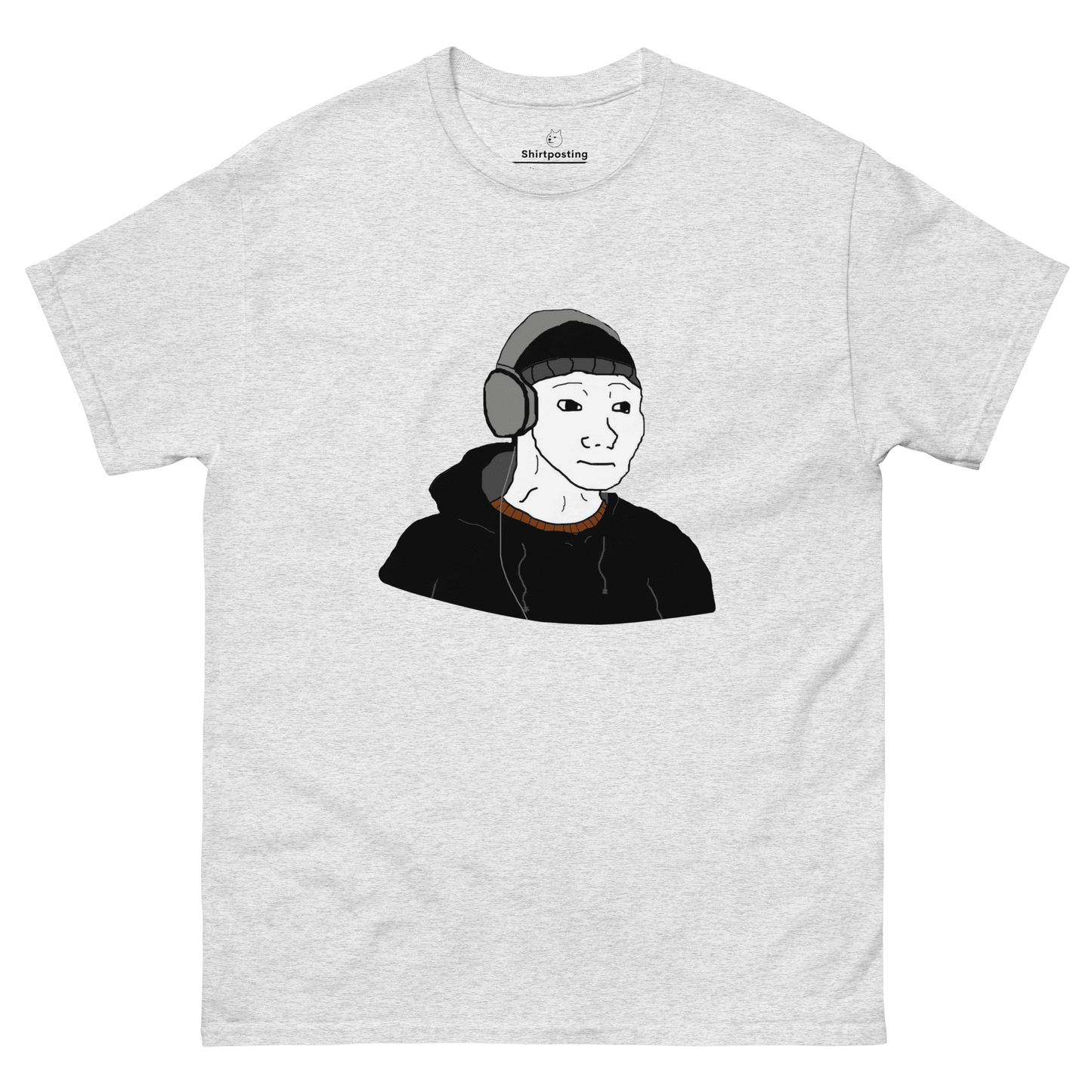 Doomer Wojak Classic T-Shirt Meme - Ash | Shirtposting
