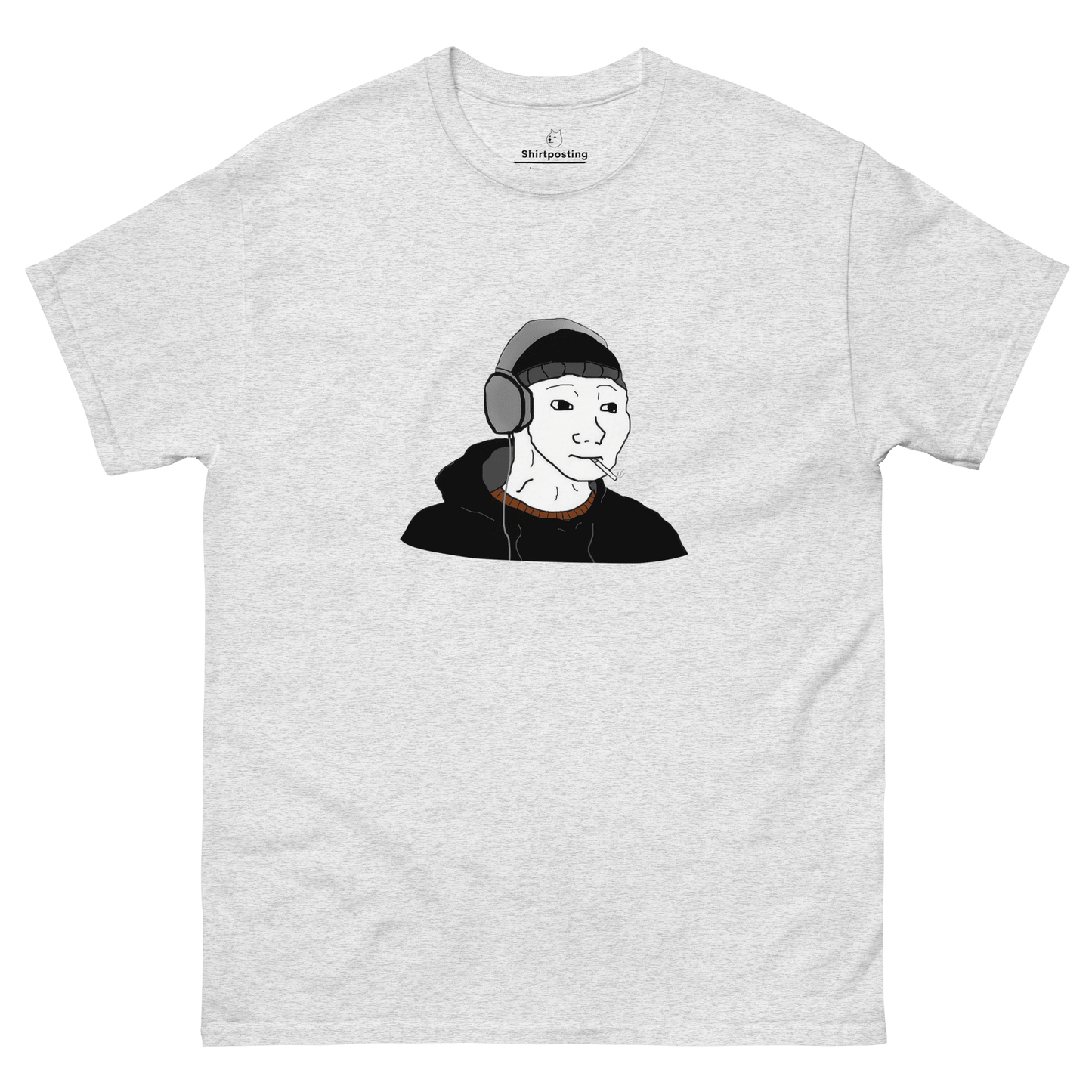 Doomer Wojak Classic T-Shirt Meme - Ash | Shirtposting