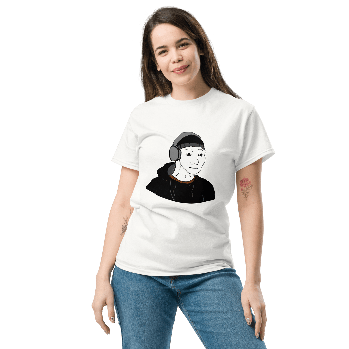 Doomer Wojak Classic T-Shirt Meme - Ash | Shirtposting