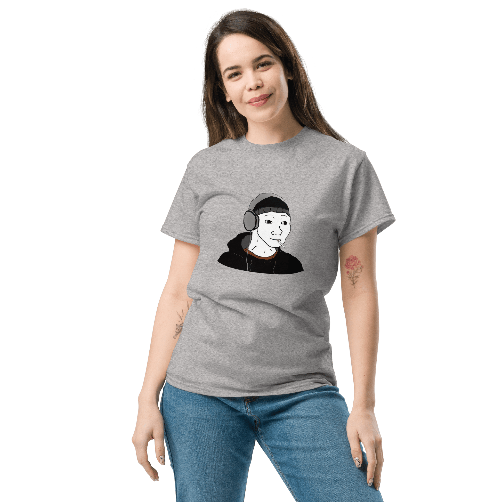 Doomer Wojak Classic T-Shirt Meme - Military Green | Shirtposting