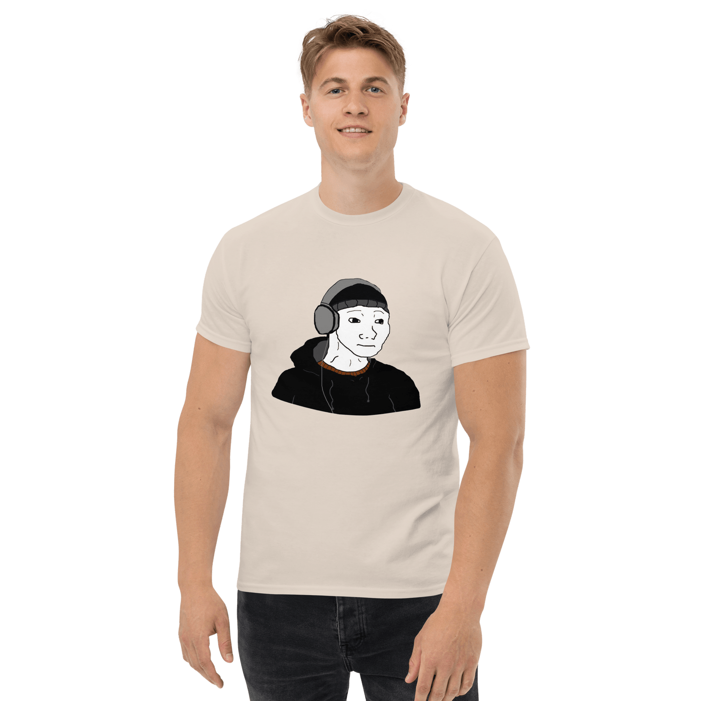 Doomer Wojak Classic T-Shirt Meme - Military Green | Shirtposting
