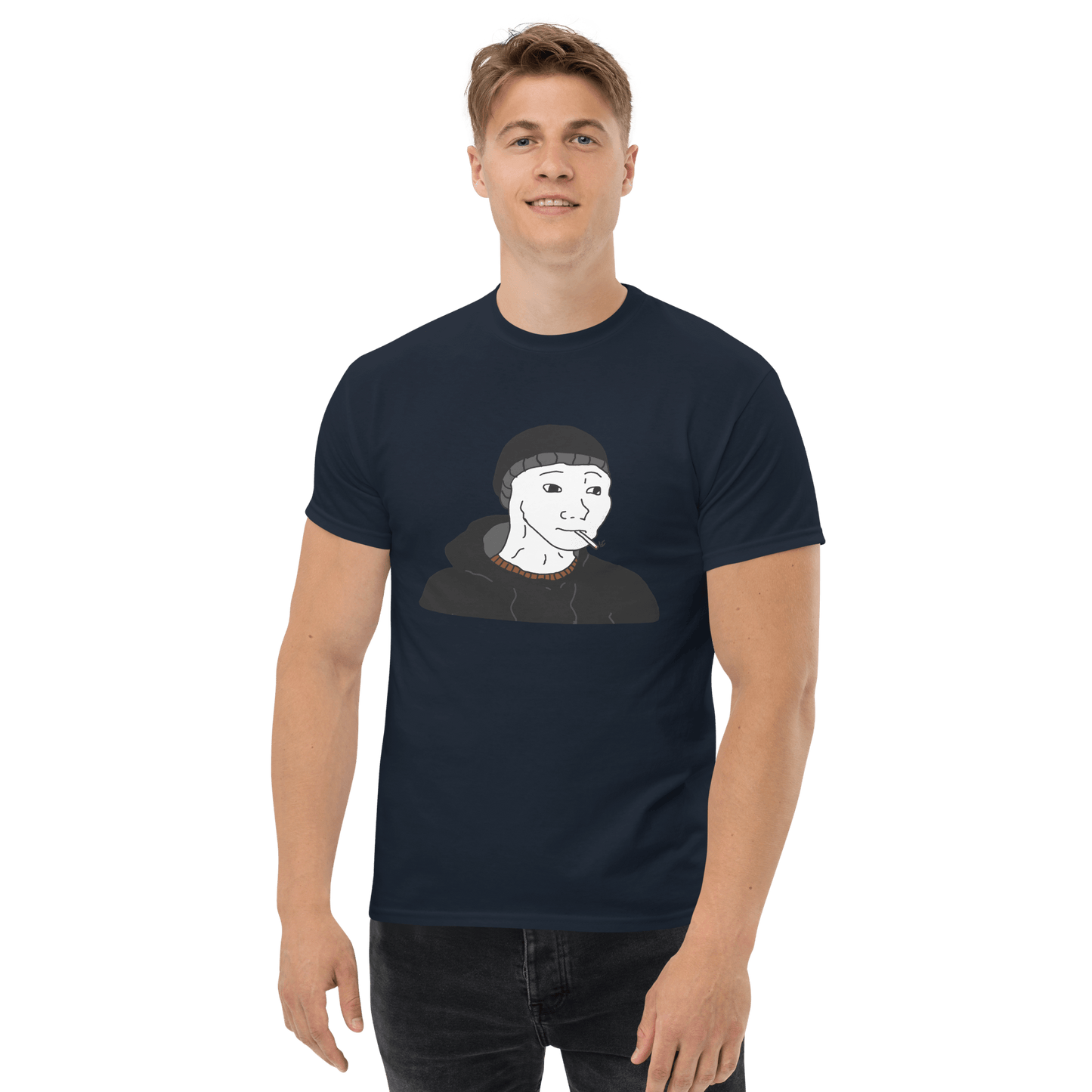 Doomer Wojak Classic T-Shirt Meme - Royal | Shirtposting