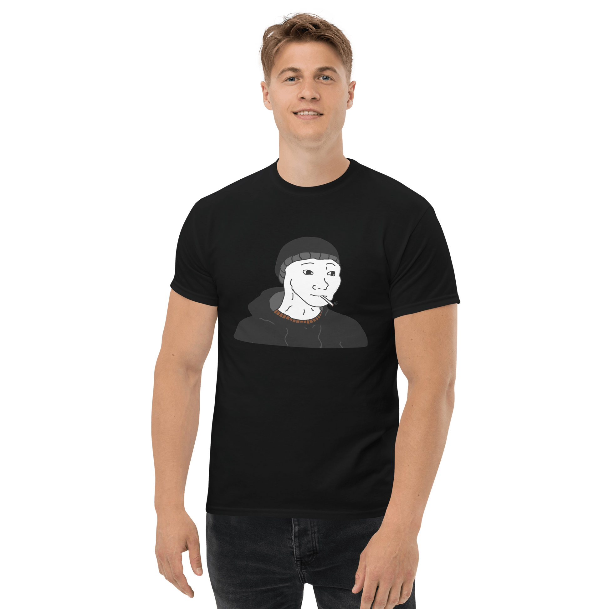Doomer Wojak Classic T-Shirt Meme - Royal | Shirtposting