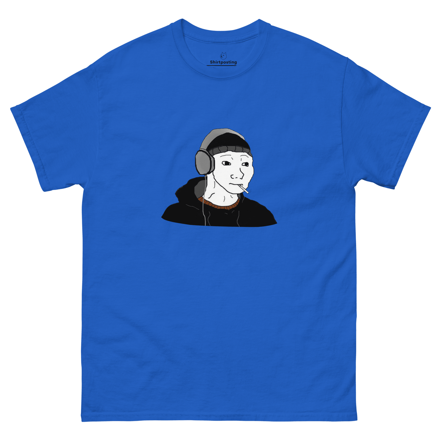 Doomer Wojak Classic T-Shirt Meme - Royal | Shirtposting