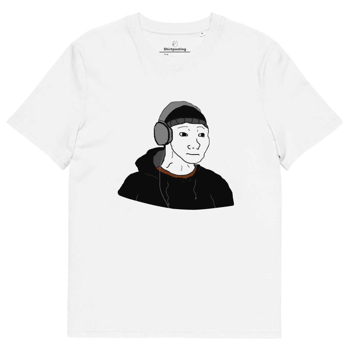 Doomer Wojak Premium Organic T-Shirt Meme - White | Shirtposting