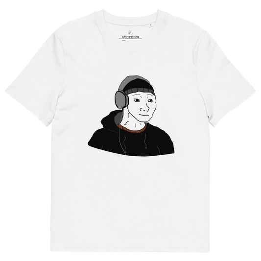 Doomer Wojak Premium Organic T-Shirt Meme - White | Shirtposting