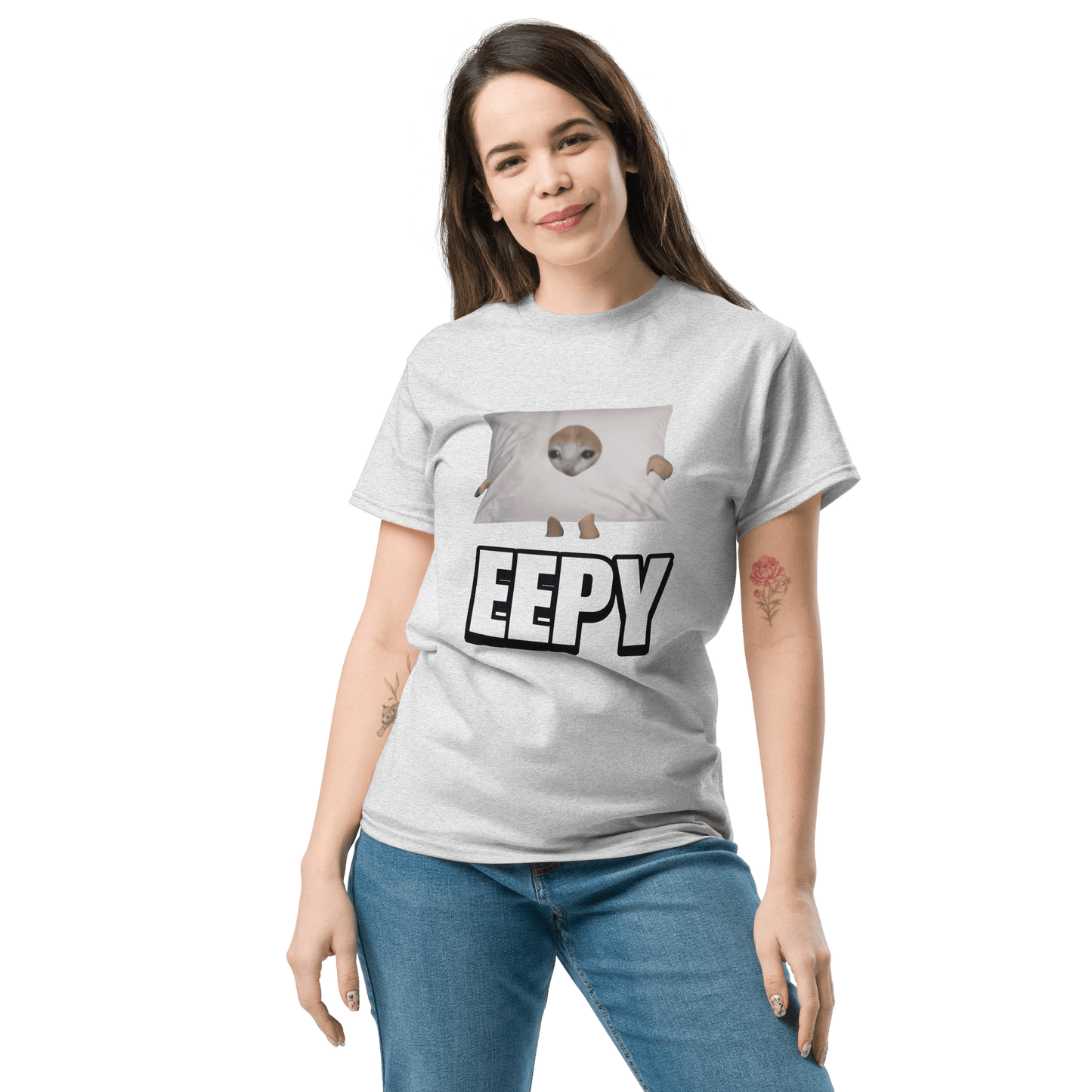 Eepy Classic T-Shirt Meme - Ash | Shirtposting