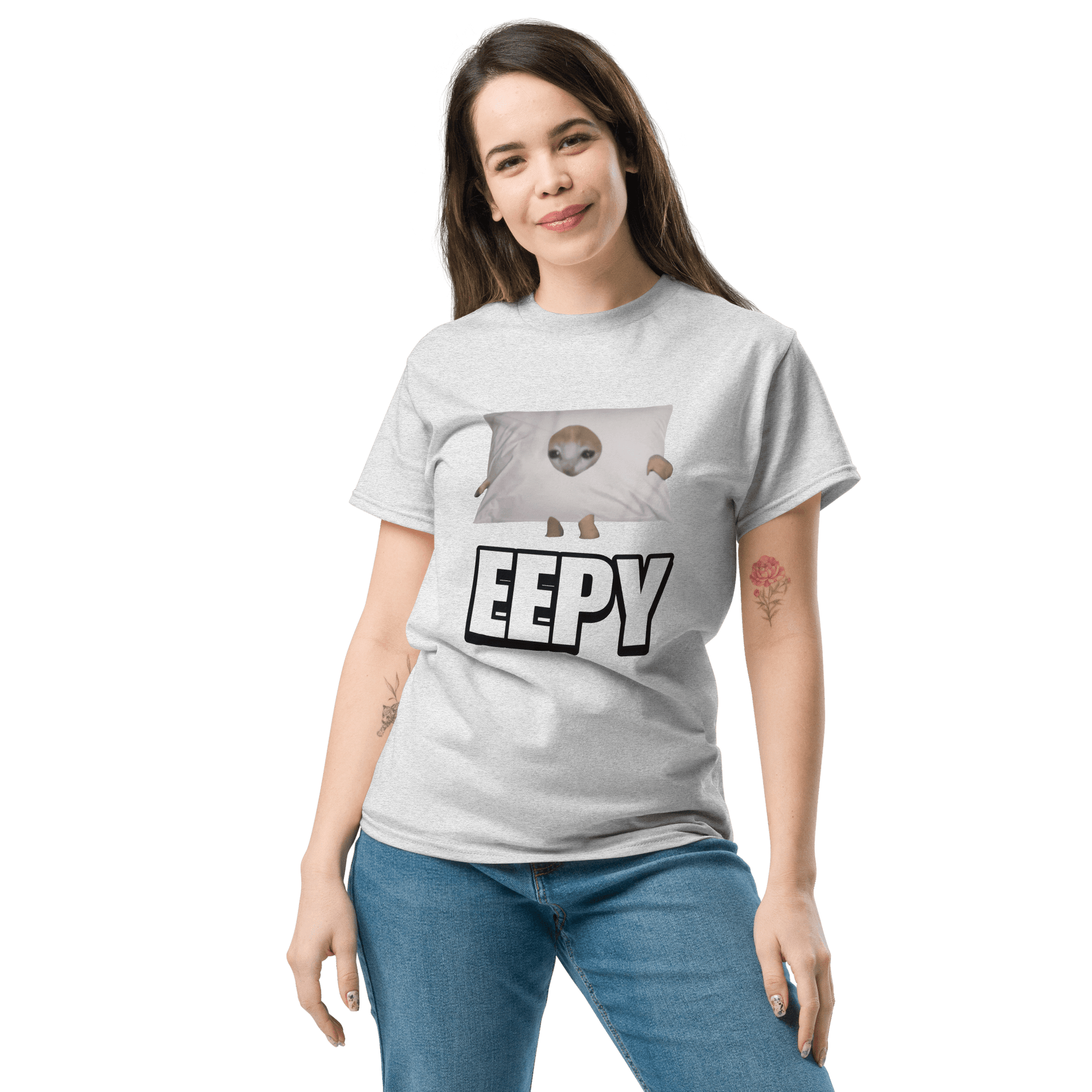 Eepy Classic T-Shirt Meme - Ash | Shirtposting