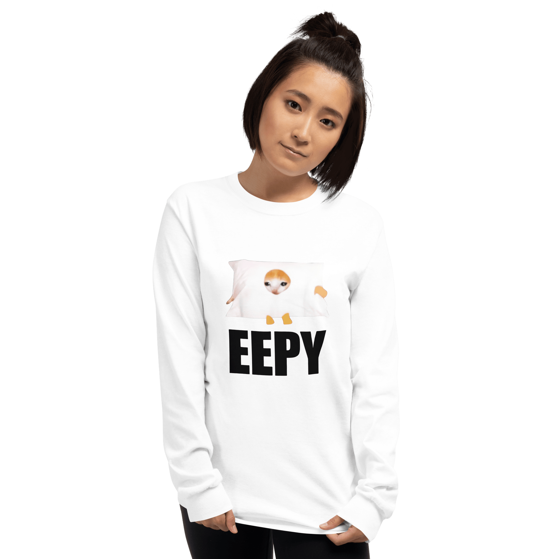 Eepy Long Sleeve T-Shirt Meme - Ash | Shirtposting