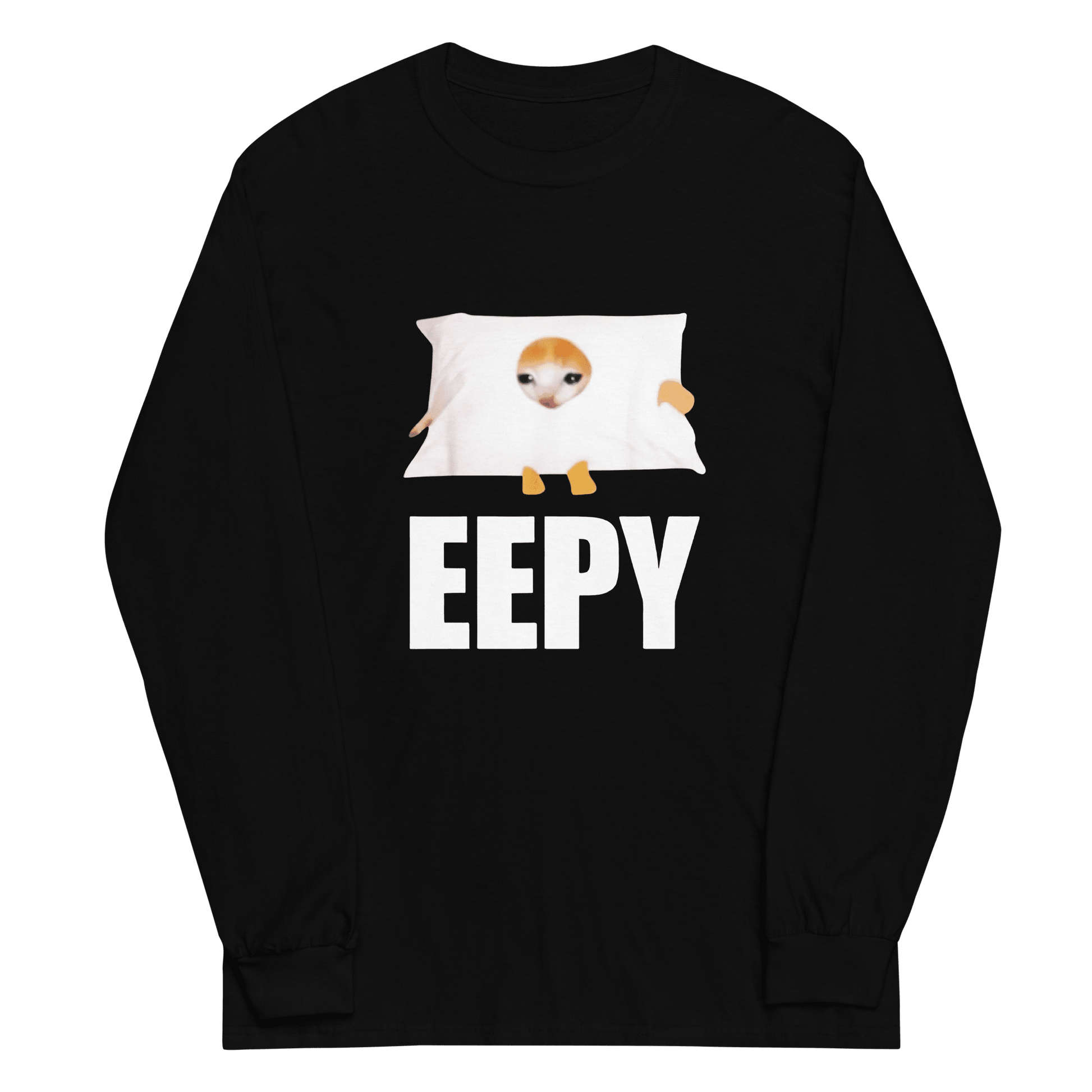 Eepy Long Sleeve T-Shirt Meme - Black | Shirtposting