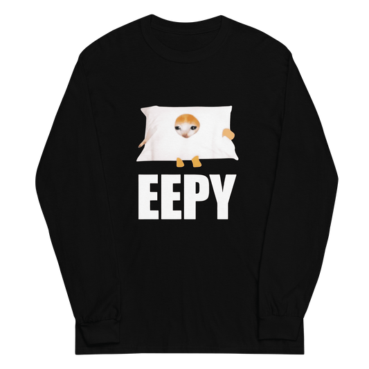 Eepy Long Sleeve T-Shirt Meme - Black | Shirtposting