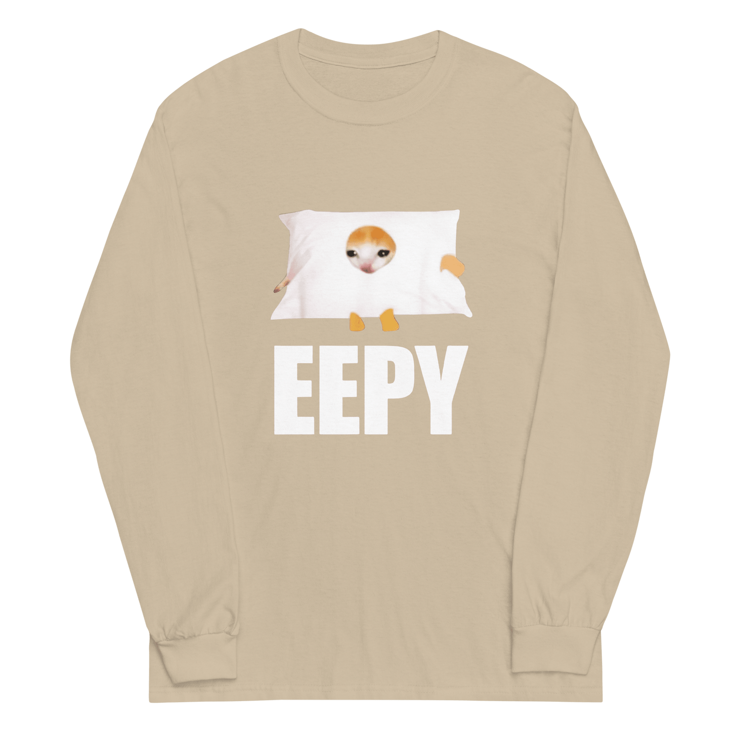 Eepy Long Sleeve T-Shirt Meme - Sand | Shirtposting