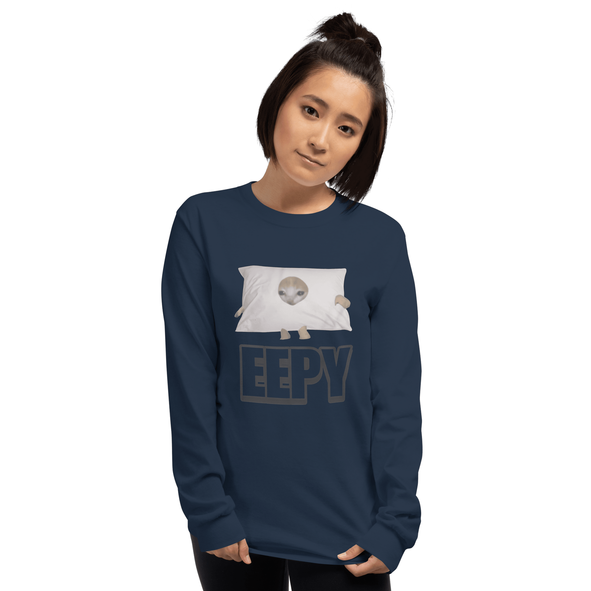 Eepy Long Sleeve T-Shirt Meme - Sport Grey | Shirtposting