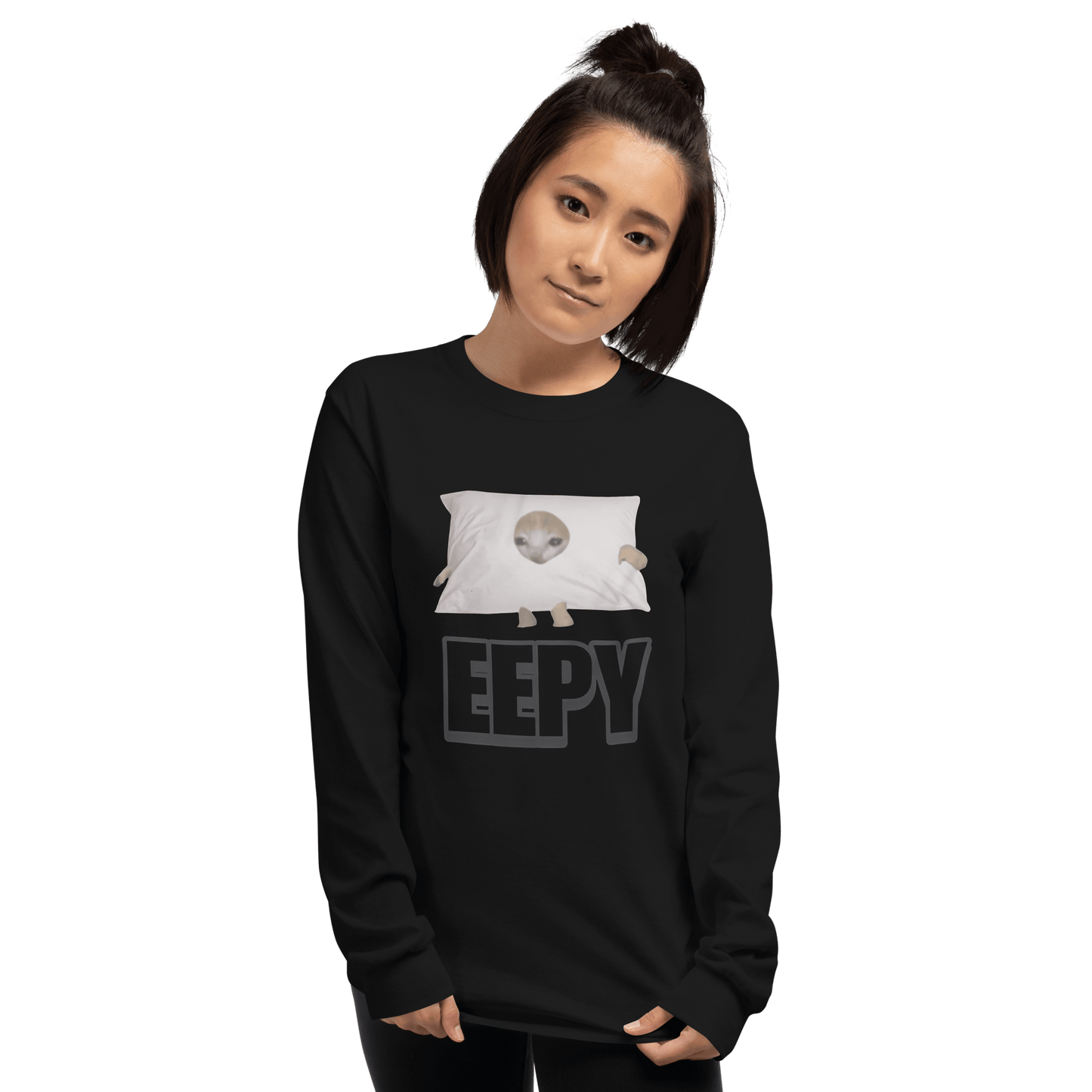 Eepy Long Sleeve T-Shirt Meme - Sport Grey | Shirtposting
