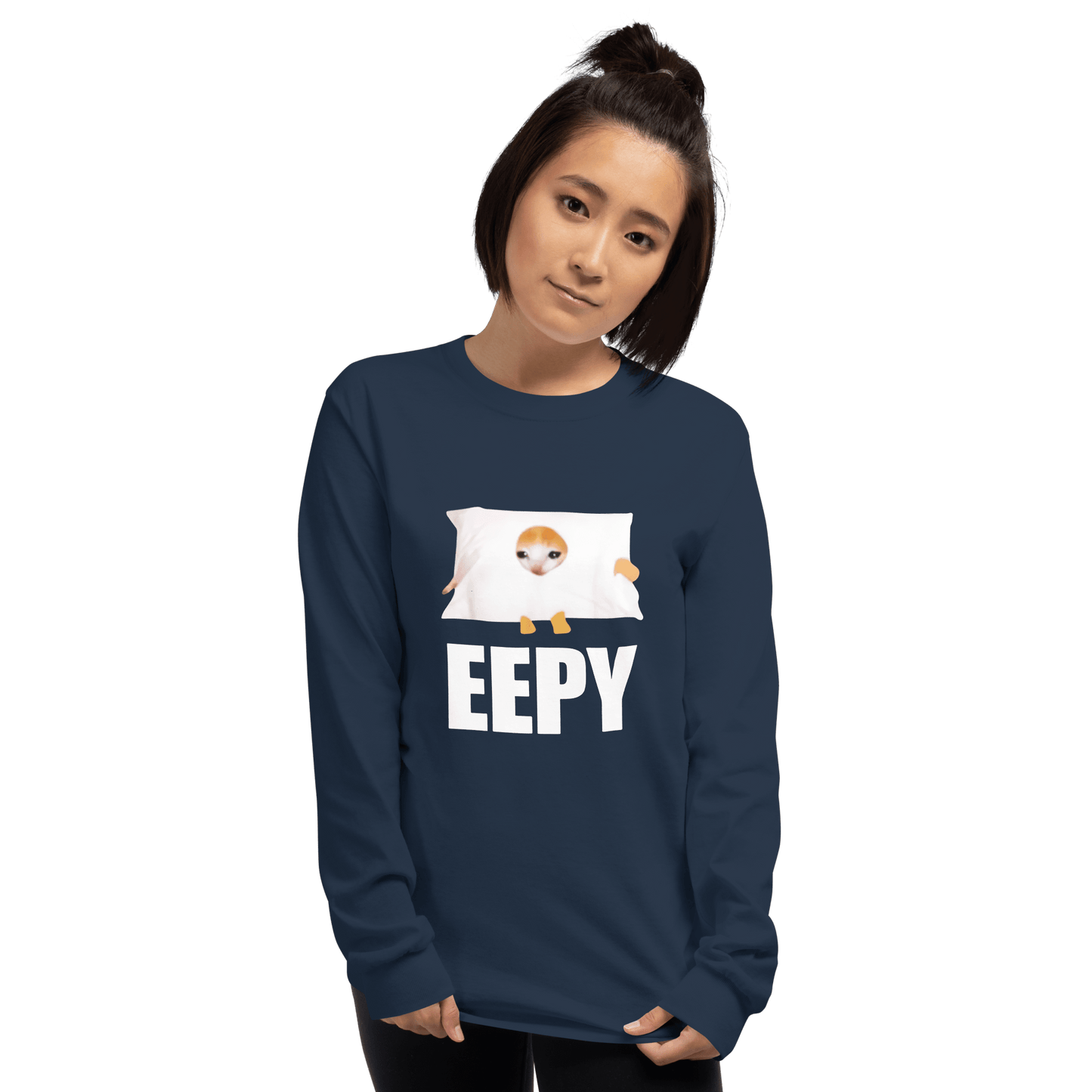 Eepy Long Sleeve T-Shirt Meme - Sport Grey | Shirtposting