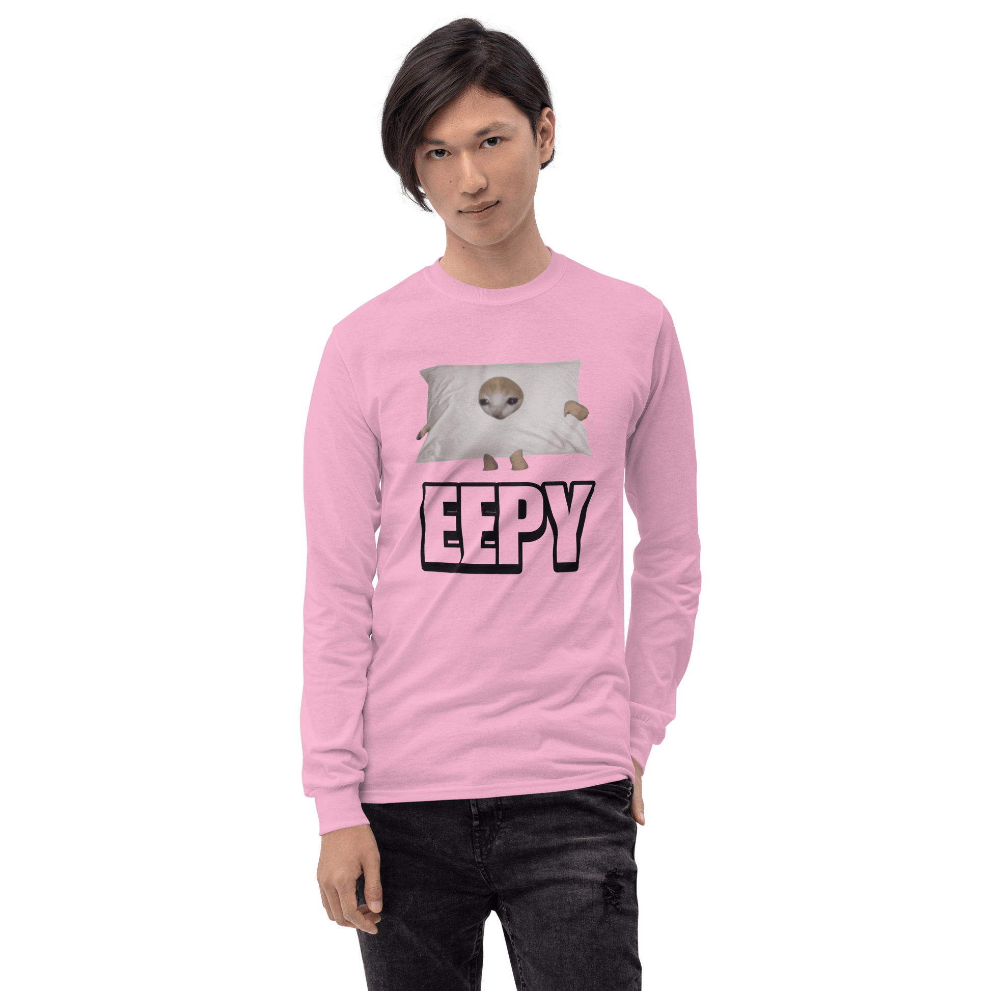 Eepy Long Sleeve T-Shirt Meme - Sport Grey | Shirtposting
