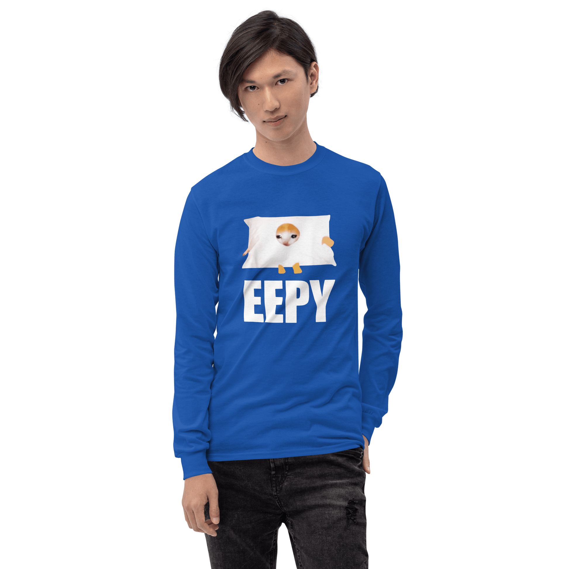 Eepy Long Sleeve T-Shirt Meme - Sport Grey | Shirtposting