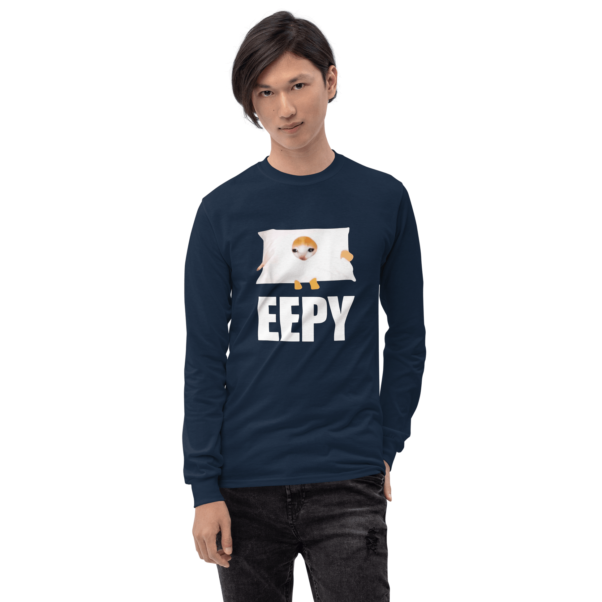 Eepy Long Sleeve T-Shirt Meme - Sport Grey | Shirtposting