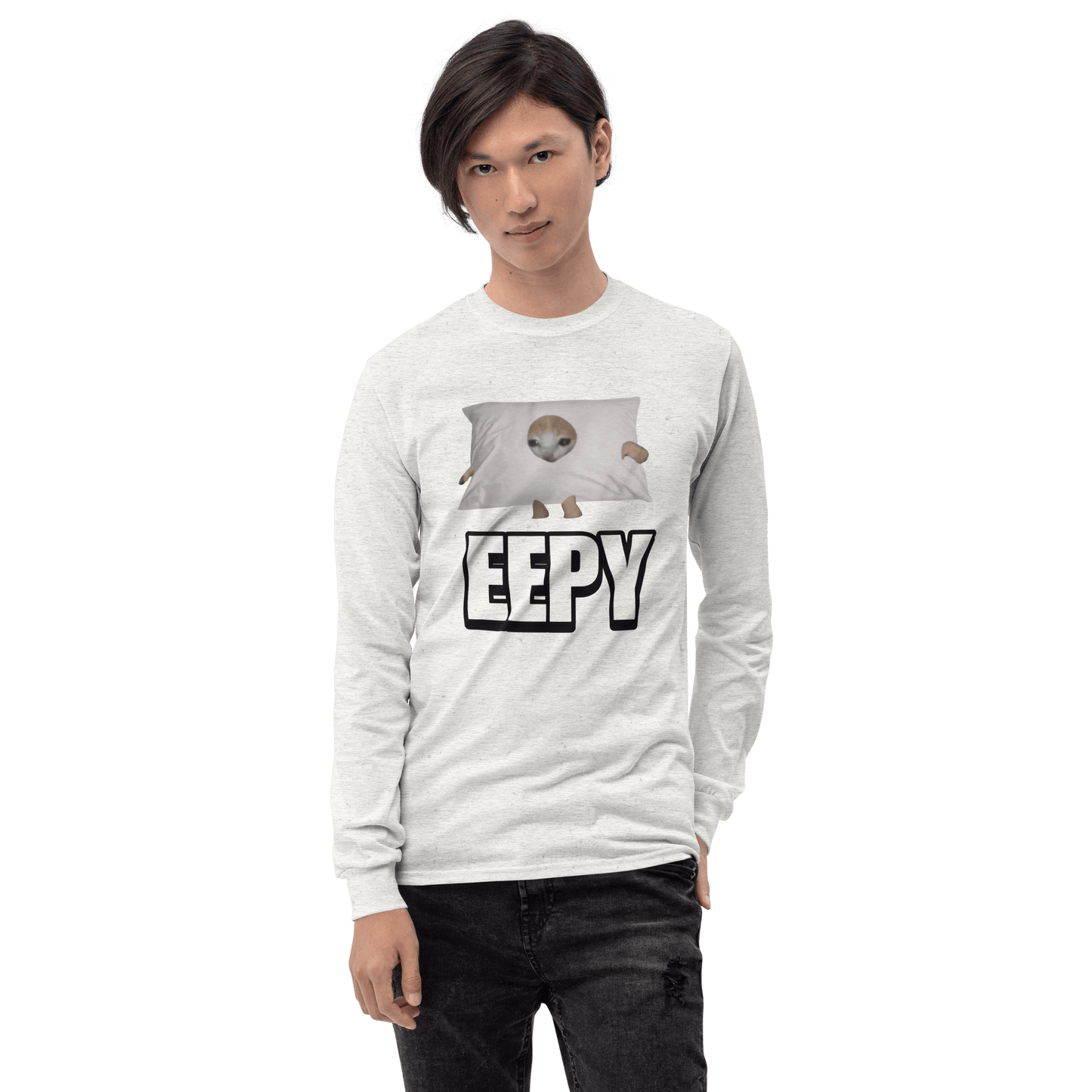 Eepy Long Sleeve T-Shirt Meme - Sport Grey | Shirtposting