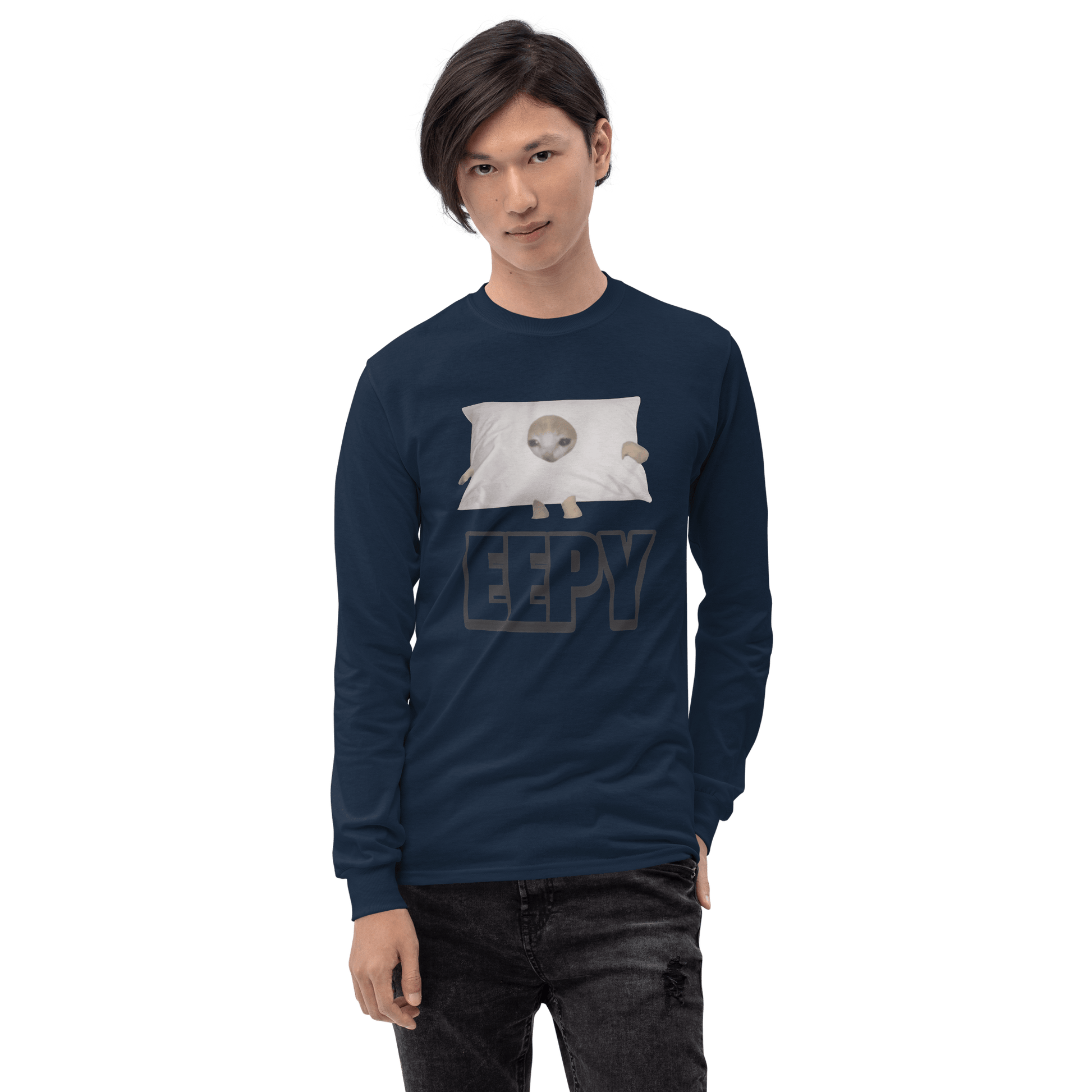 Eepy Long Sleeve T-Shirt Meme - Sport Grey | Shirtposting