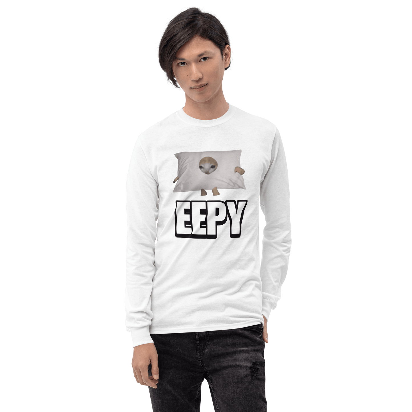 Eepy Long Sleeve T-Shirt Meme - Sport Grey | Shirtposting