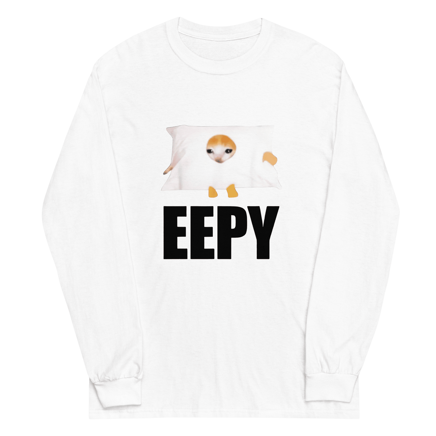 Eepy Long Sleeve T-Shirt Meme - White | Shirtposting