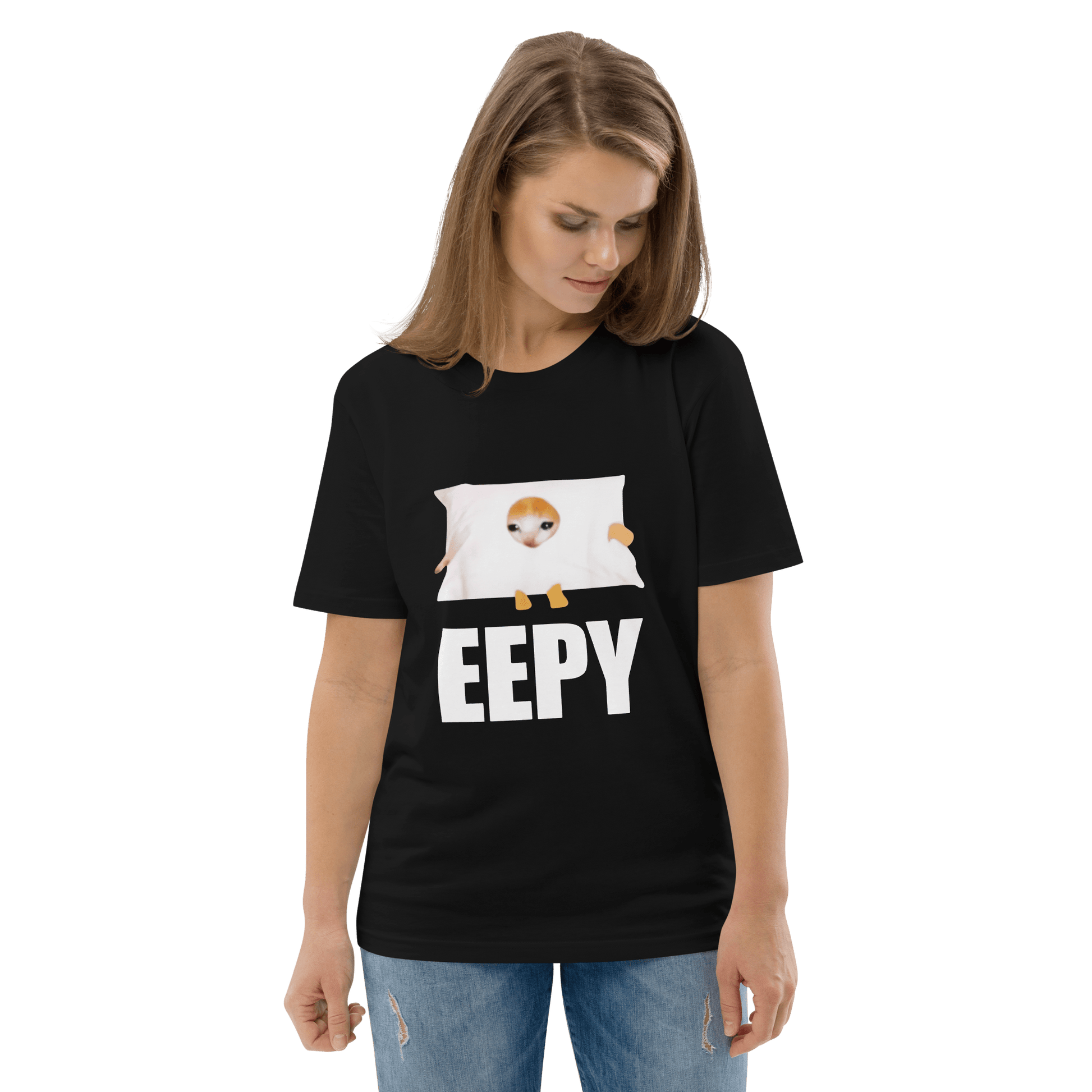 Eepy Premium Organic T-Shirt Meme - Black | Shirtposting