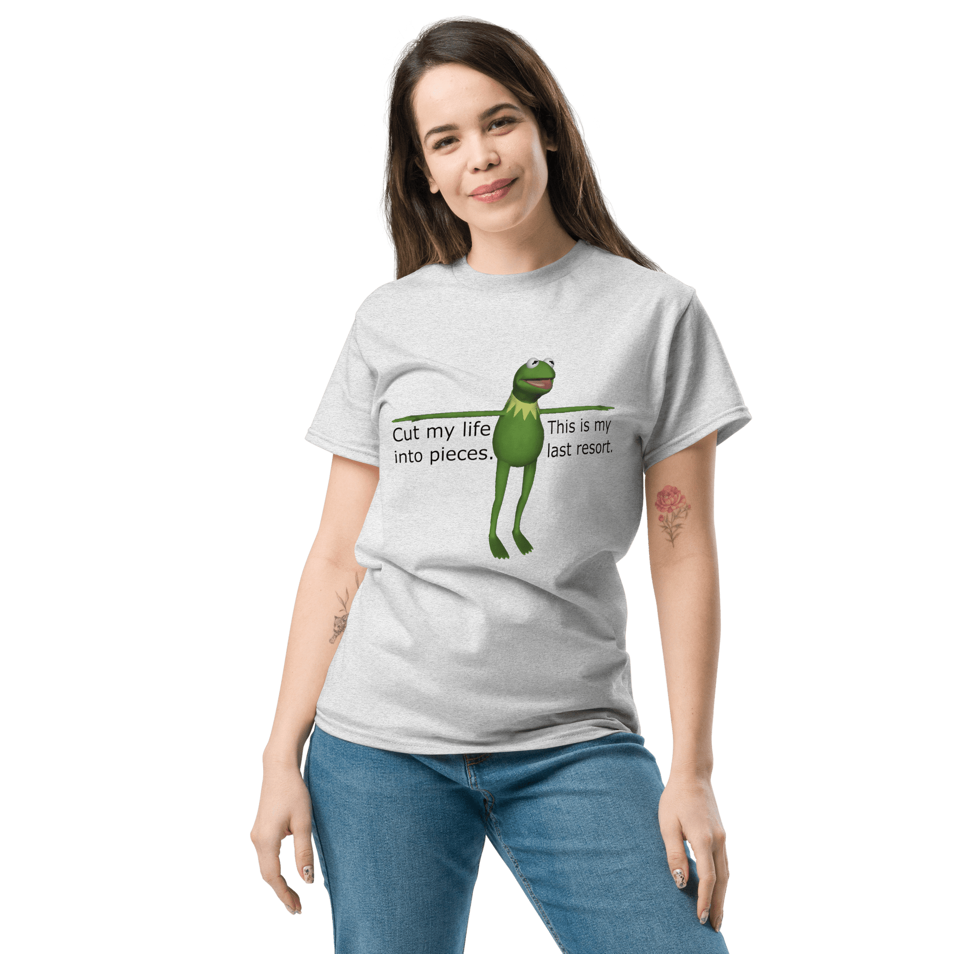 Frog Meme Classic T-Shirt Meme - Natural | Shirtposting
