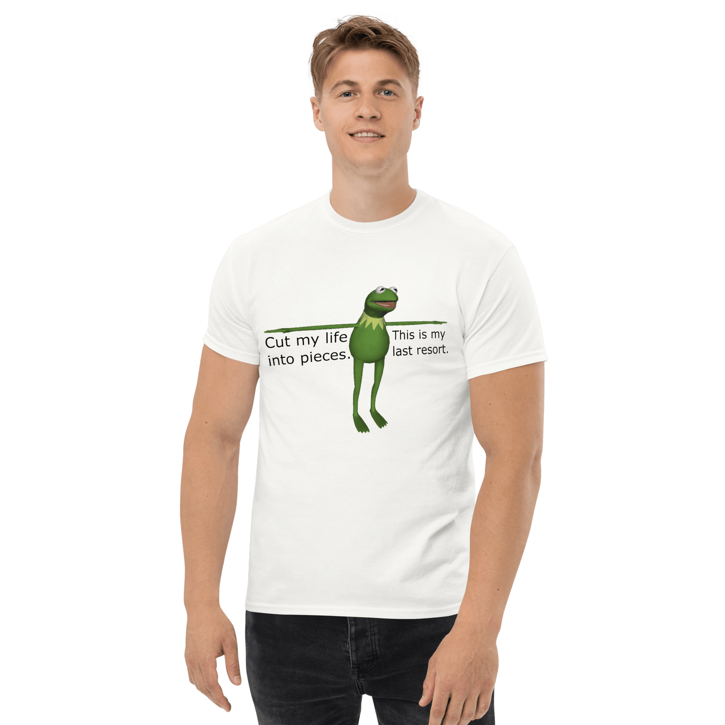 Frog Meme Classic T-Shirt Meme - Natural | Shirtposting