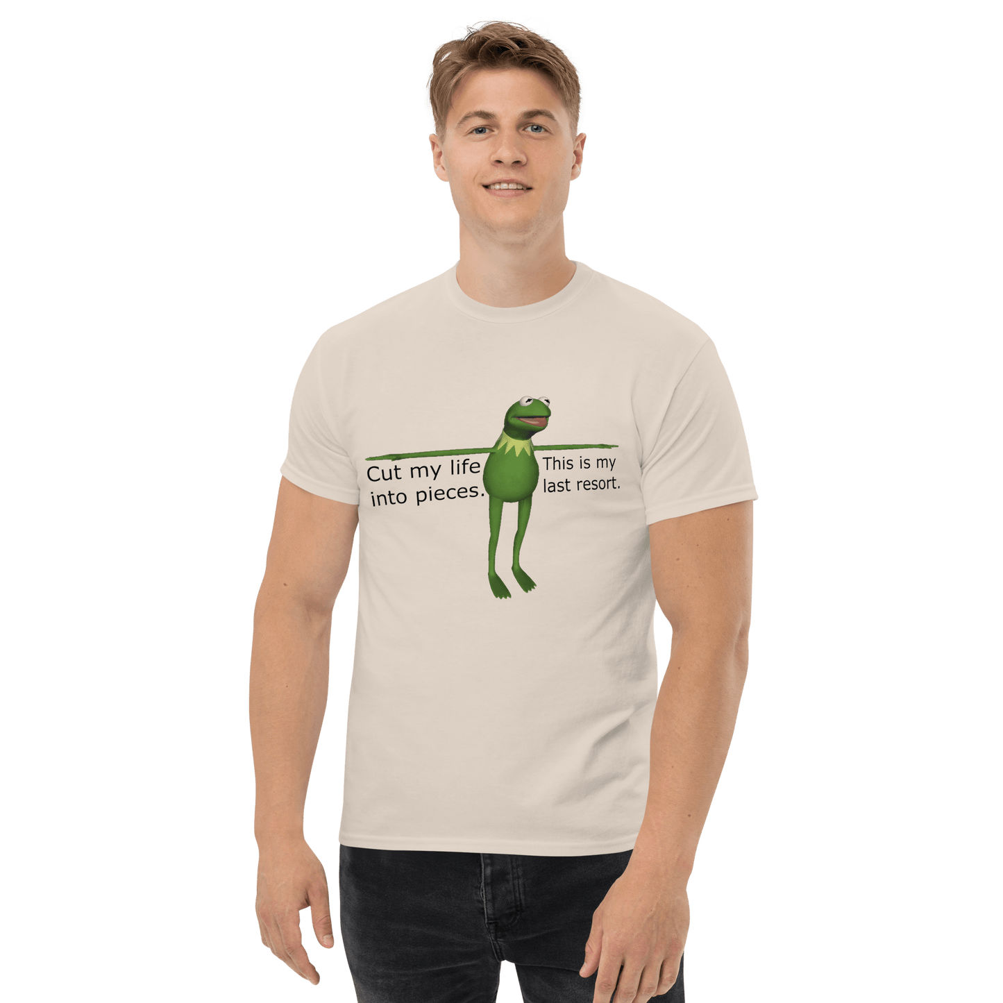 Frog Meme Classic T-Shirt Meme - Natural | Shirtposting