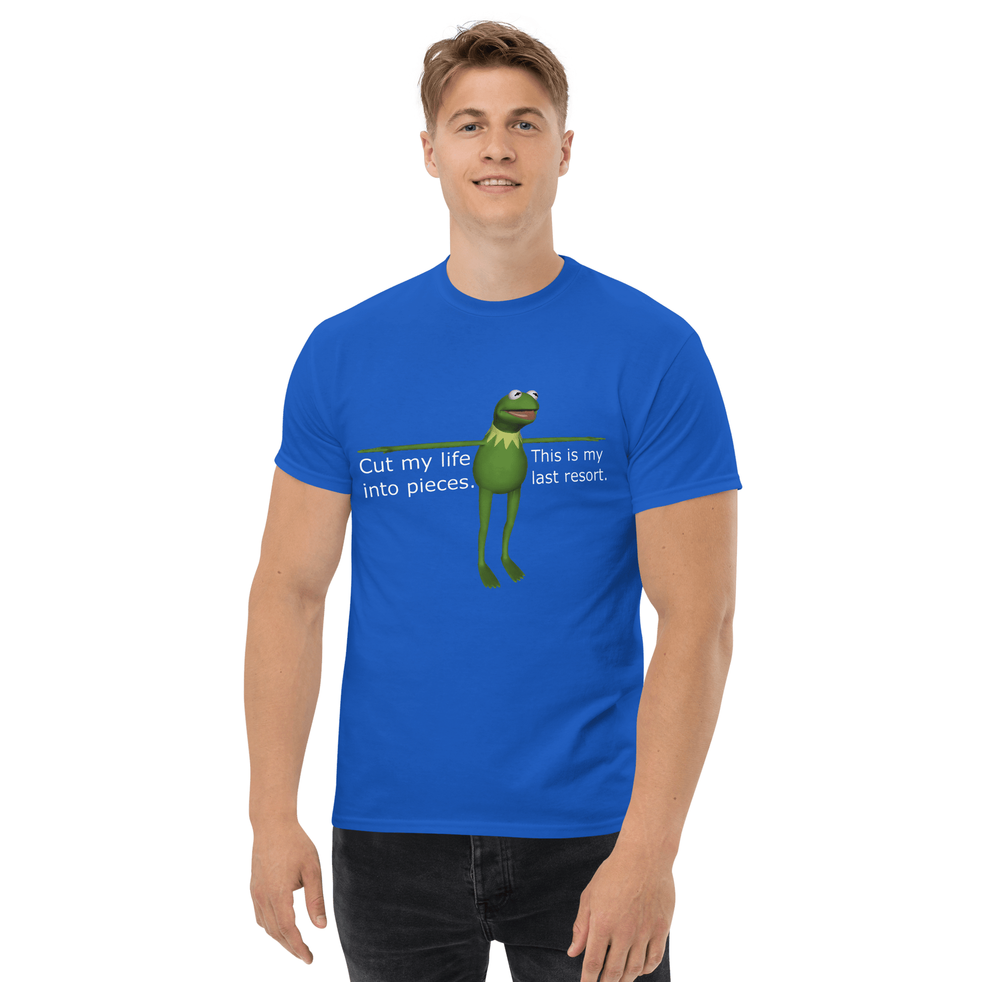 Frog Meme Classic T-Shirt Meme - Royal | Shirtposting