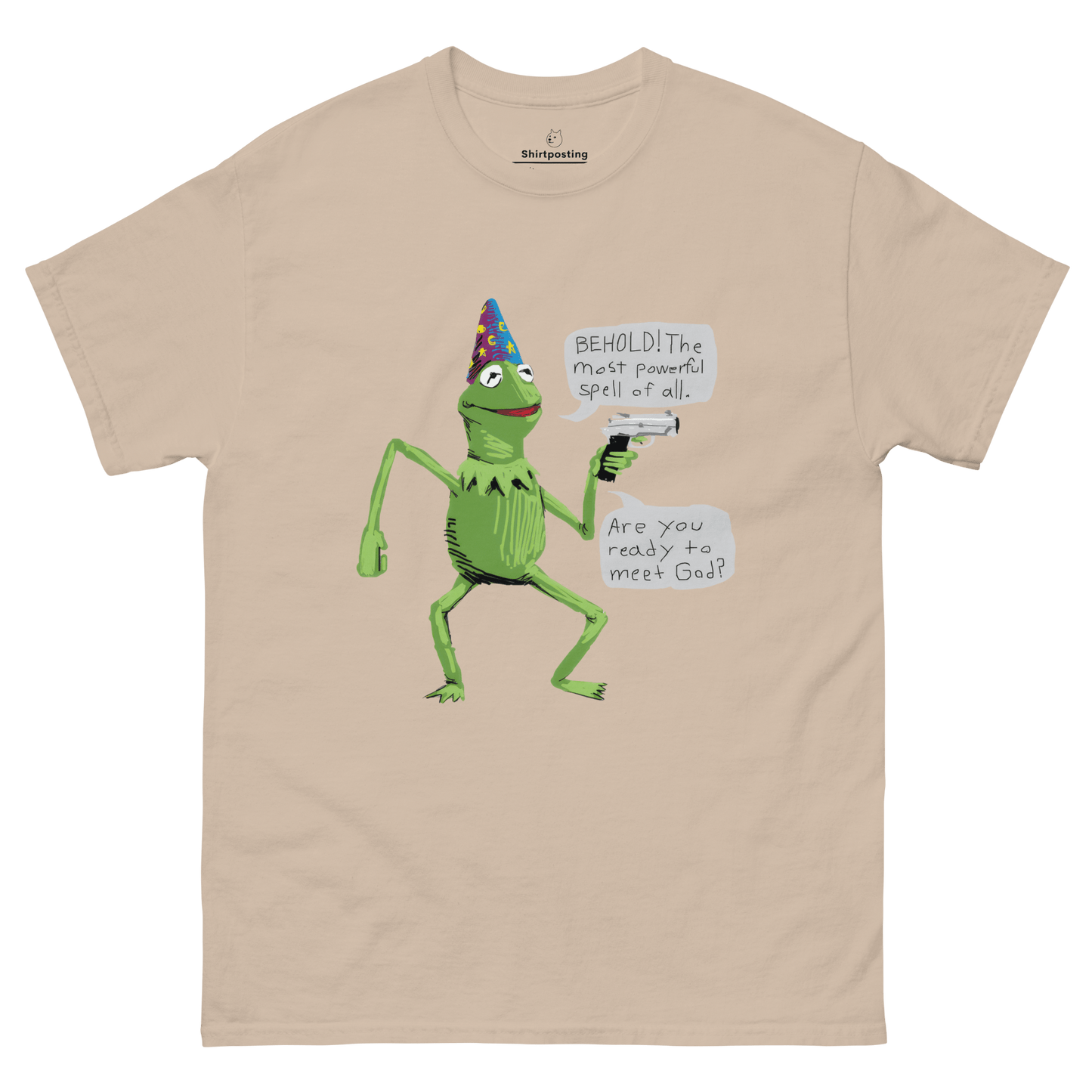 Frog Meme Classic T-Shirt Meme - Sand | Shirtposting