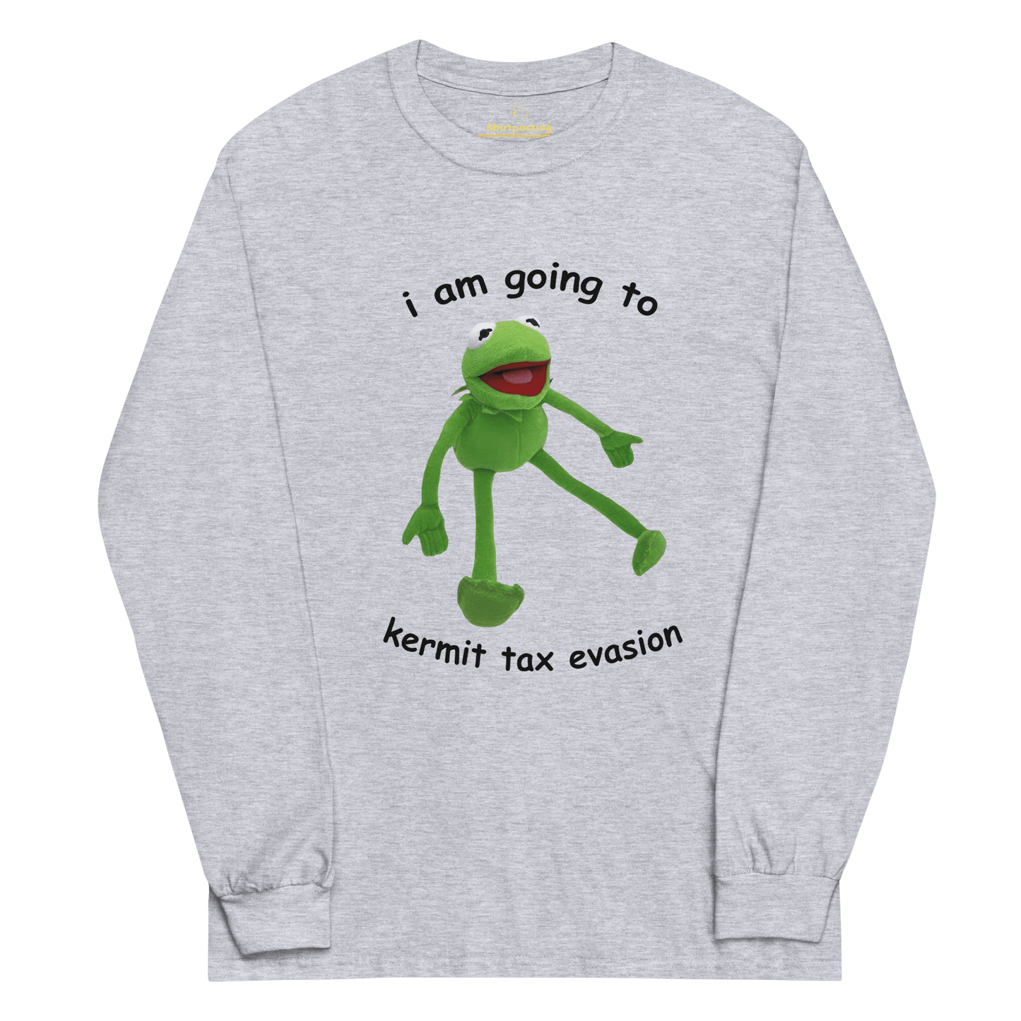 Frog Meme Long Sleeve T-Shirt Meme - Sport Grey | Shirtposting