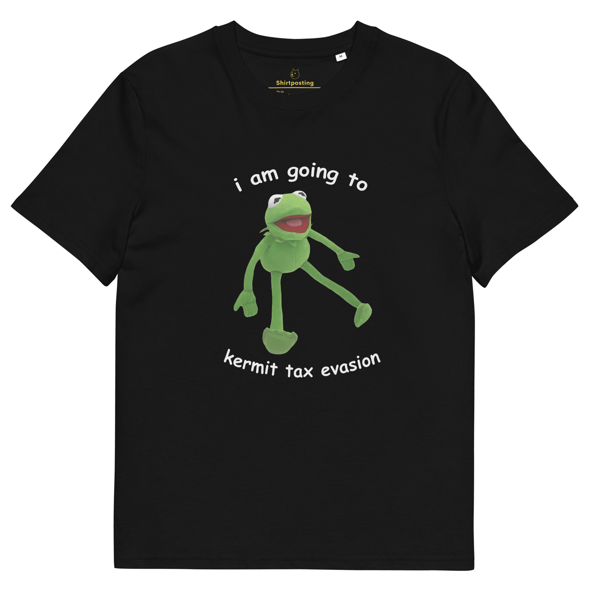 Frog Meme Premium Organic T-Shirt Meme - Black | Shirtposting