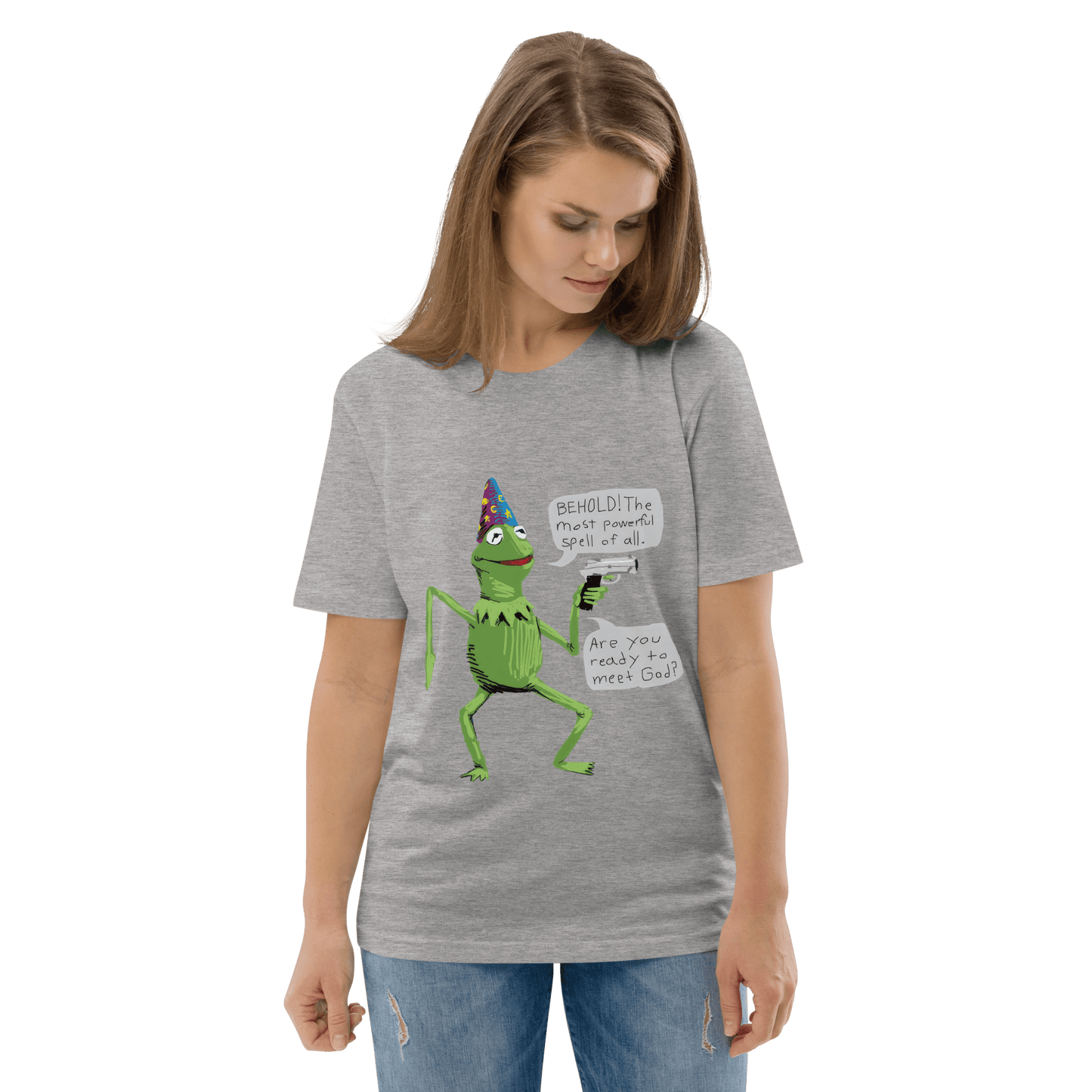Frog Meme Premium Organic T-Shirt Meme - Cotton Pink | Shirtposting