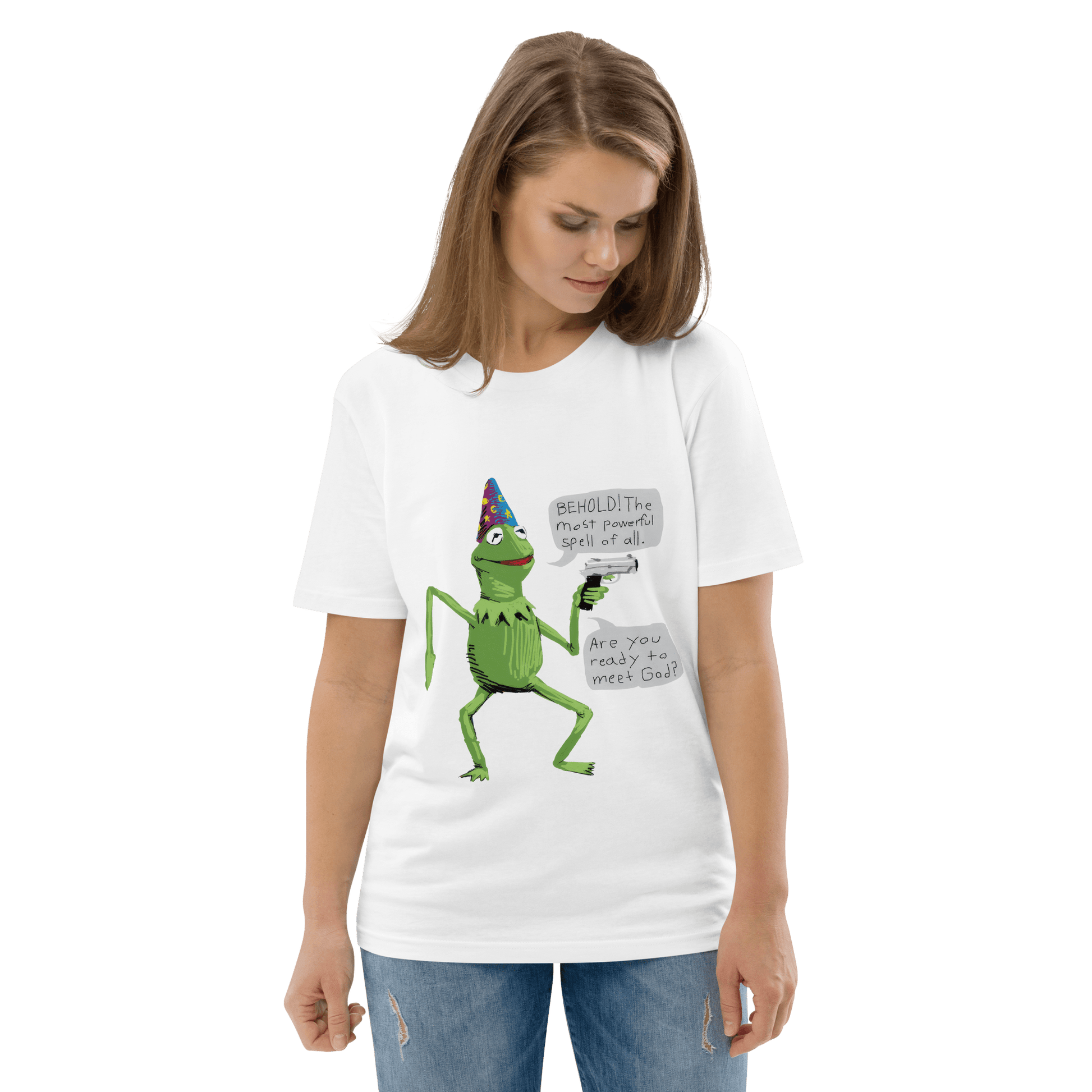 Frog Meme Premium Organic T-Shirt Meme - Cotton Pink | Shirtposting