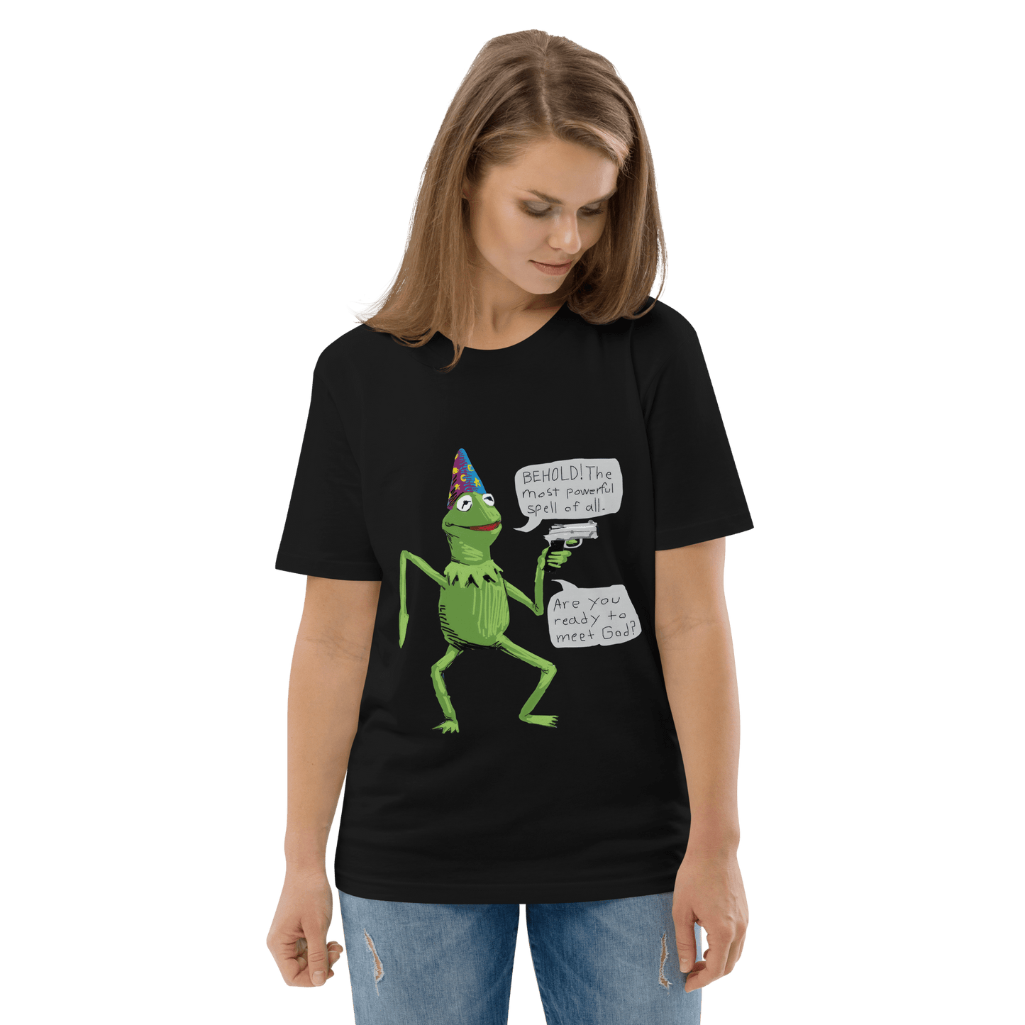 Frog Meme Premium Organic T-Shirt Meme - Cotton Pink | Shirtposting