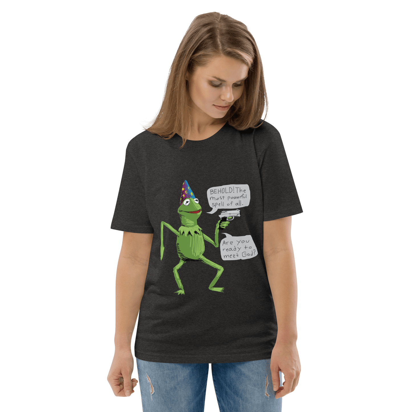 Frog Meme Premium Organic T-Shirt Meme - Cotton Pink | Shirtposting