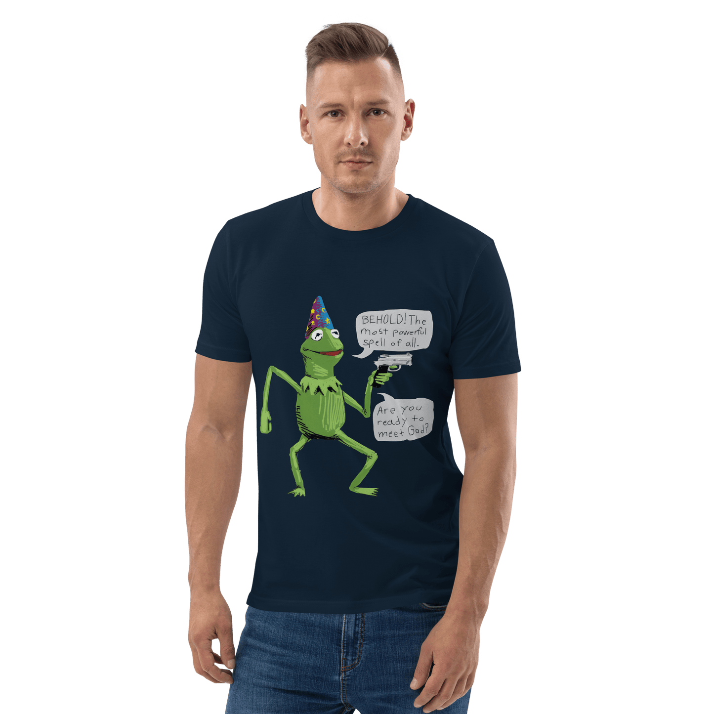 Frog Meme Premium Organic T-Shirt Meme - Cotton Pink | Shirtposting